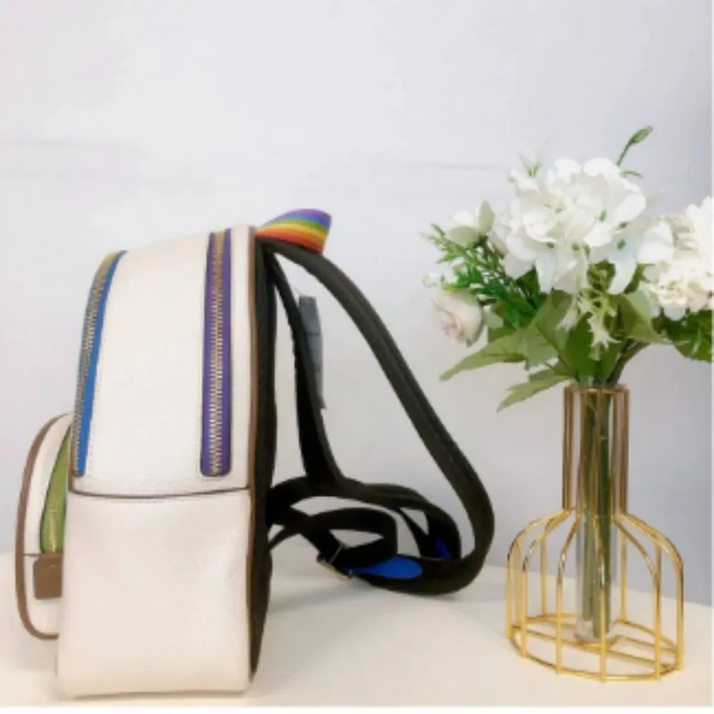 NWT Mini Court Backpack With Rainbow Coach